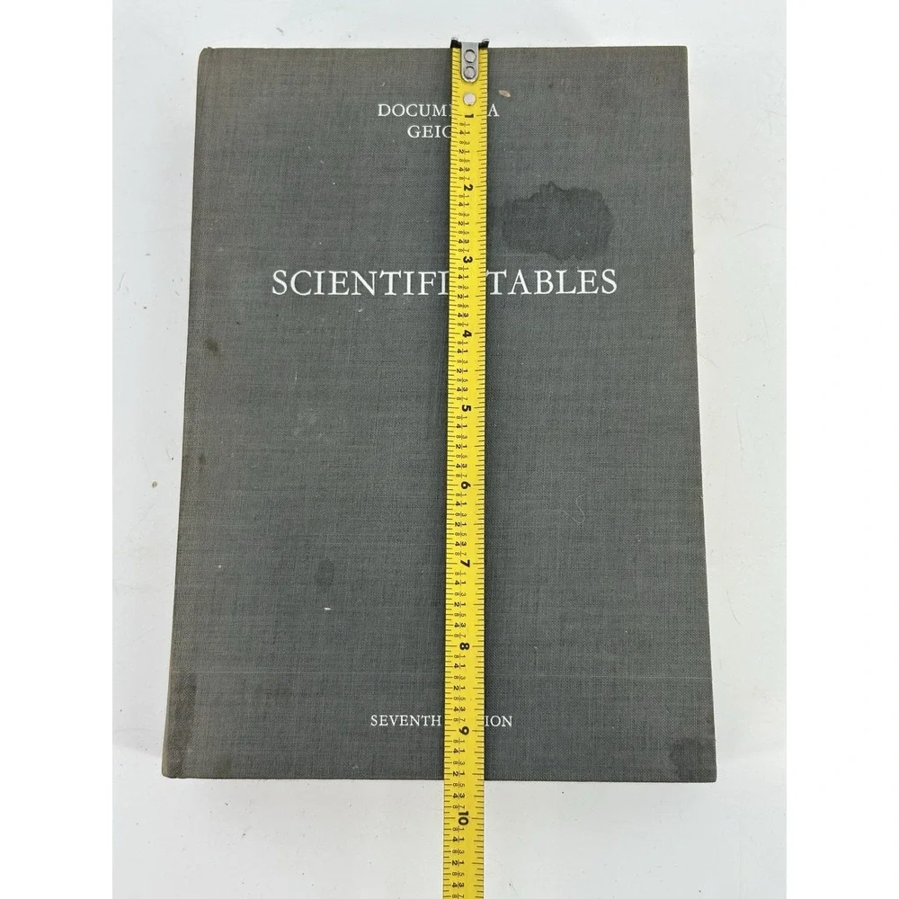 Scientific Tables Diem Lentner 7th Edition Geigy Reference 1970 Hardcover